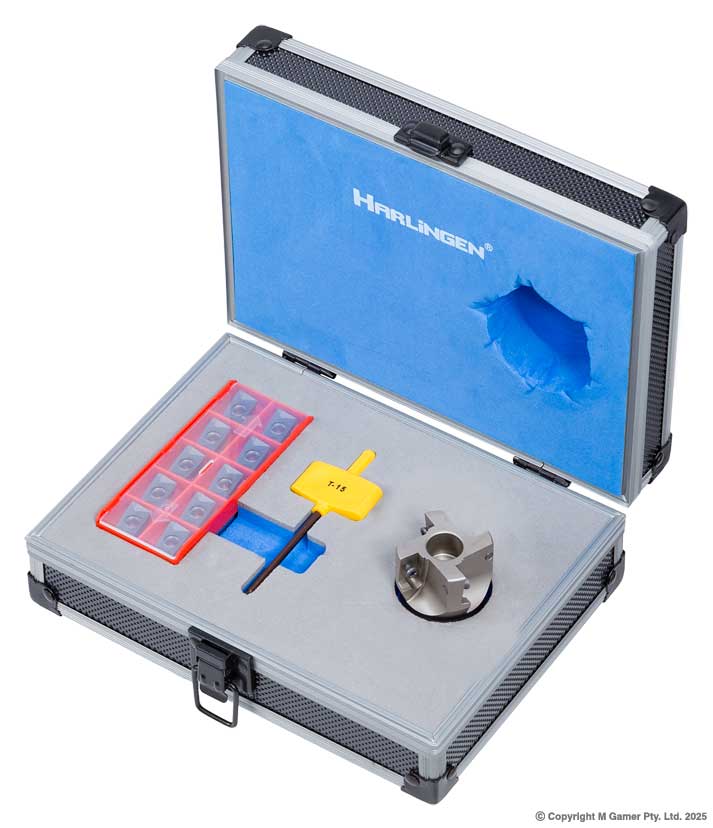 90 APKT Indexable Nickel Plated Carbide Face Mill Set - 40mm